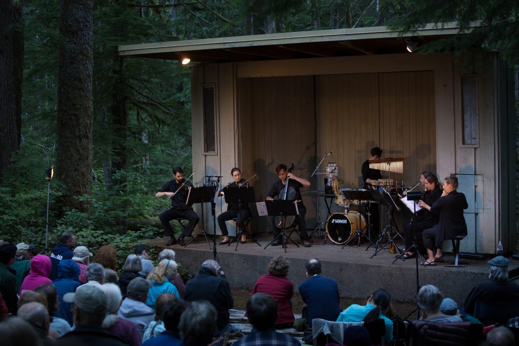 American Wild Ensemble at Olympic National Park campground amphitheater