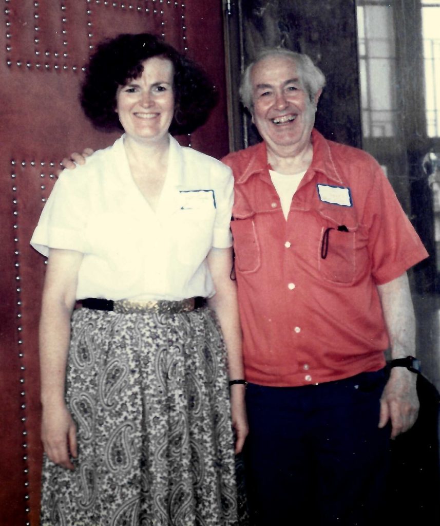 Julius Baker and Patricia Dengler George after a Teton Music Festival Masterclass in Idaho Falls, ca. 1986.