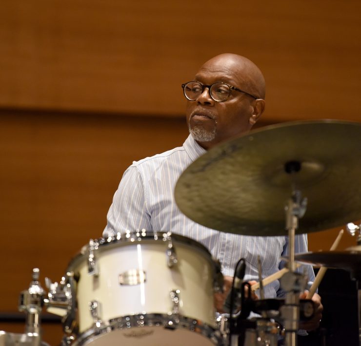 Jazz drummer—and convention keynote speaker—Lewis Nash at the Friday Night Gala credit Tim Trumble