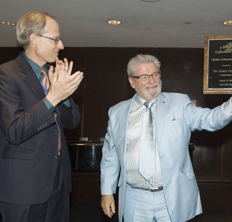 Sir James received the 2009 NFA Lifetime Achievement Award from Leonard Garrison