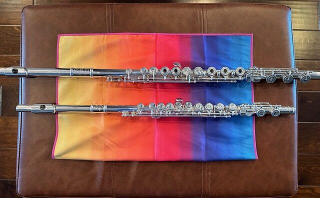E-flat flutes by Linda Bailey