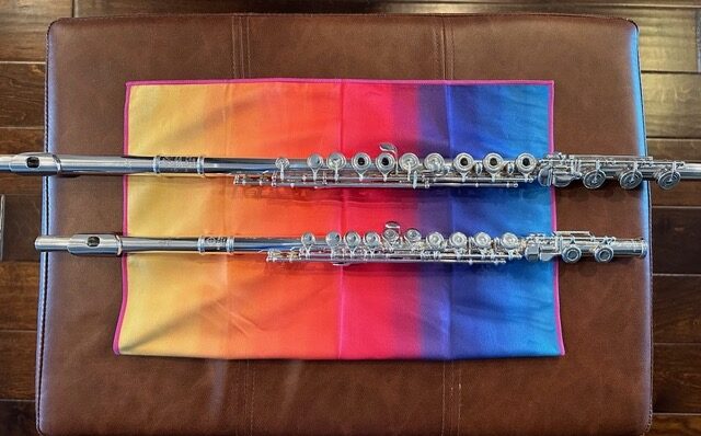 E-flat flutes by Linda Bailey