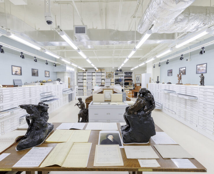 The Flute Vault in the Library of Congress, September 26, 2022. Photo by Shawn Miller/Library of Congress. Note: Privacy and publicity rights for individuals depicted may apply.