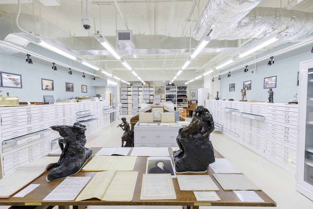 The Flute Vault in the Library of Congress, September 26, 2022. Photo by Shawn Miller/Library of Congress. Note: Privacy and publicity rights for individuals depicted may apply.